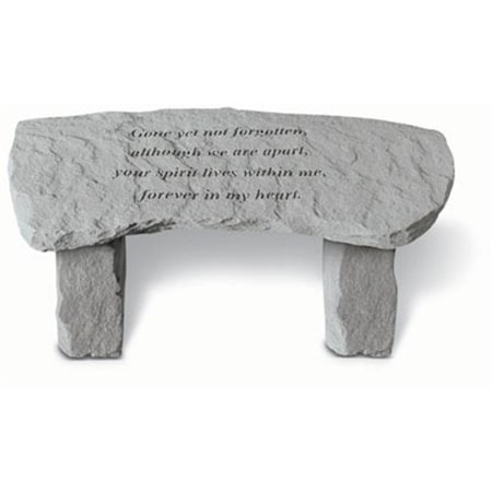Kay Berry Inc Kay Berry- Inc. 35920 Gone Yet Not Forgotten - Memorial Bench - 29 Inches x 12 Inches x 14.5 Inches 35920